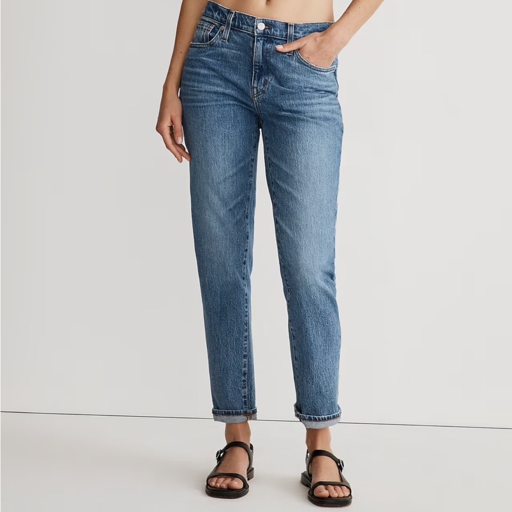 NWT Madewell The Slim Boyjean in Werth Wash